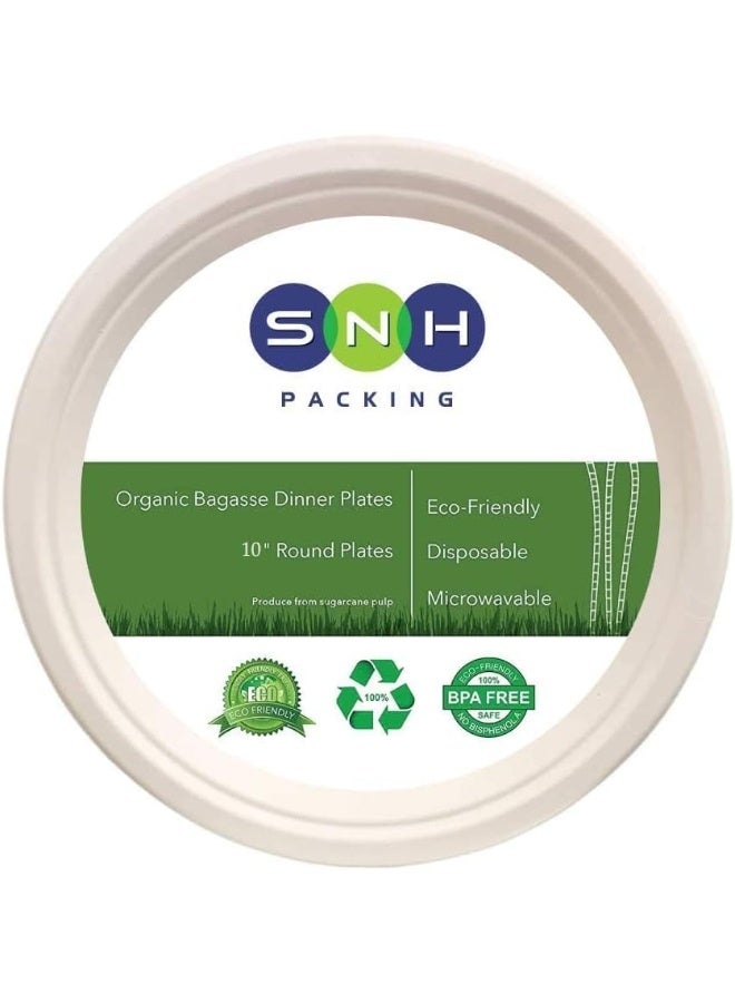 SNH Packing طبق بيولوجي قابل للتحلل من باجاس SNH Packing صديق للبيئة 10 بوصة للاستخدام مرة واحدة - Image 4